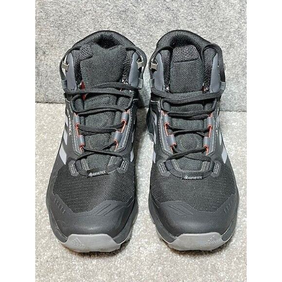 Adidas Terrex Swift R3 Mid Gore-Tex Hiking Shoes Mens 7 Gorpcore Outdoors Black - Picture 3 of 7